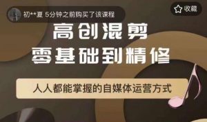 萌萌酱追剧高创混剪零基础到精通，人人都能掌握的自媒体运营方式-阳知网创资源库