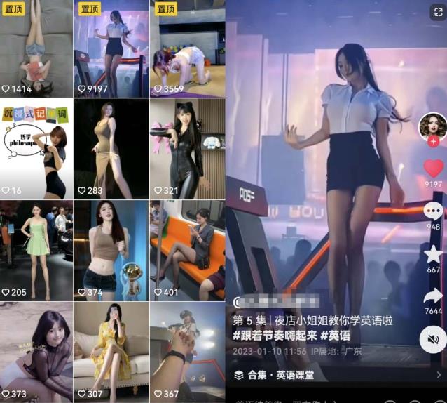 拆解抖音美女记单词视频副业小项目,一条龙玩法大解析(教程+素材)-阳知网创资源库
