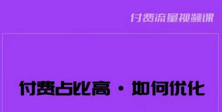波波-付费占比高,如何优化?只讲方法,不说废话,高效解决问题!-阳知网创资源库