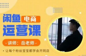 岳老师·闲鱼电商运营课,让每个粉丝宝宝都学会开网店-阳知网创资源库