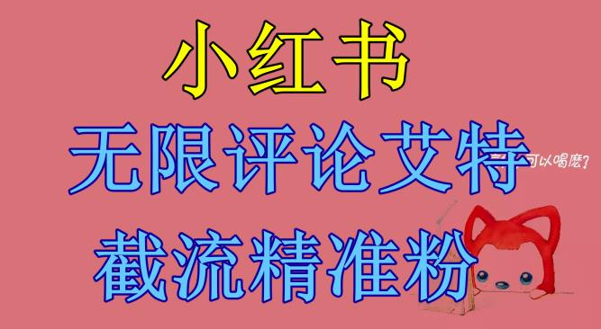 小红书无限评论艾特截流精准粉（软件+教程）-阳知网创资源库