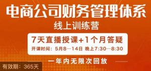 陈少珊·电商公司财务体系学习班，电商界既懂业务，又懂财务和经营管理的人不多，她是其中一人-阳知网创资源库