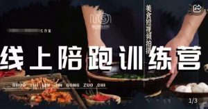 美食摄影线上陪跑课,美食短视频拍摄教程-阳知网创资源库
