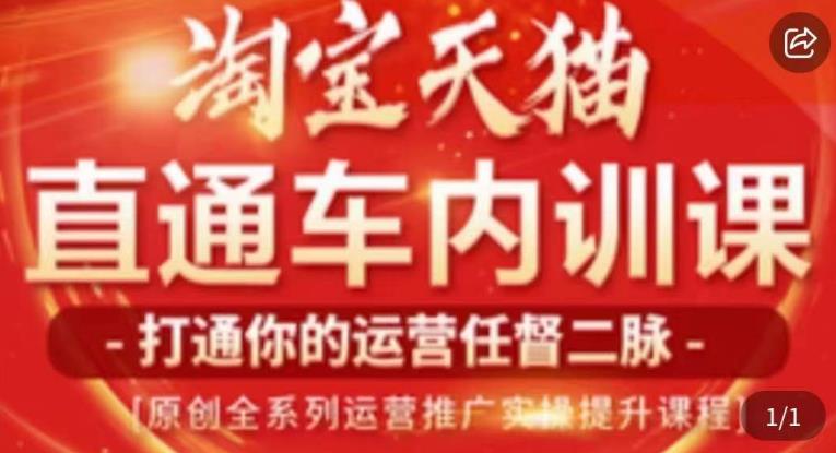 天问电商·2023淘宝天猫直通车内训课，零基础学起直通车运营实操课程-阳知网创资源库