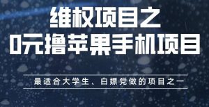 维权项目之0元撸苹果手机项目,最适合大学生、白嫖党做的项目之一【揭秘】-阳知网创资源库