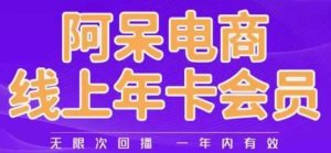 阿呆电商线上年会员,阿呆电商干货分享(更新中)-阳知网创资源库