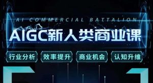 张诗童·AIGC新人类商业课，​行业分析/效率提升/商业机会/认知升维-阳知网创资源库