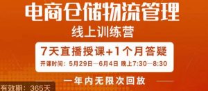 南掌柜·电商仓储物流管理学习班,电商仓储物流是你做大做强的坚强后盾-阳知网创资源库