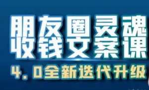 朋友圈灵魂收钱文案课,打造自己24小时收钱的ATM机朋友圈-阳知网创资源库