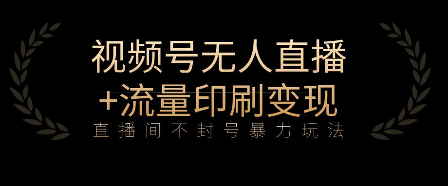 全网首发视频号不封号无人直播暴利玩法+流量印刷机变现,日入1000+【揭秘】-阳知网创资源库