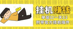 美金挂机项目，单窗口一天12，官方免费插件自动运行，对小白友好【揭秘】-阳知网创资源库