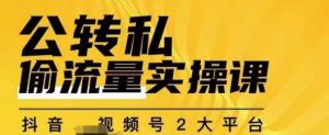 群响公转私偷流量实操课,致力于拥有更多自持,持续,稳定,精准的私域流量!-阳知网创资源库