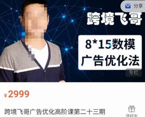 跨境飞哥·广告优化高阶课第二十三期,8*15数模广告优化法,用数据驱动决策-阳知网创资源库