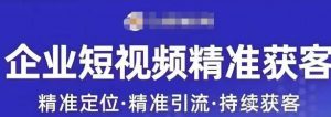 许茹冰·短视频运营精准获客,专为企业打造短视频自媒体账号-阳知网创资源库