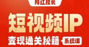 网红校长短视频IP变现通关秘籍|系统课,产品篇,短视频篇,商业篇,私域篇,直播篇-阳知网创资源库