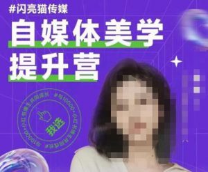 自媒体美学提升营，手把手带你提升品牌审美，做一个有调性的博主-阳知网创资源库