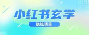 小红书玄学项目，直接上手操作，日入500【揭秘】-阳知网创资源库