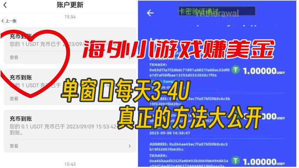 海外小游戏美金项目真正可以达到3-4U单窗口的方法,单台电脑收入300+【揭秘】-阳知网创资源库
