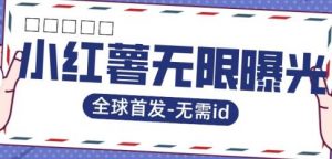 全球首发-小红薯无需id无限曝光术-比苹果15更香的技术-阳知网创资源库