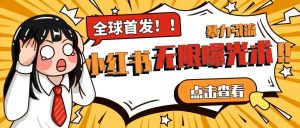 全网首发-小红书无限曝光术pro版全领域粉丝精准拿下-阳知网创资源库