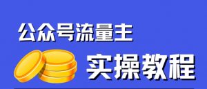 公众号流量主项目,简单搬运,一篇文章收益2000+-阳知网创资源库