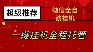 最新微信挂机躺赚项目，每天日入20—50，微信越多收入越多【揭秘】-阳知网创资源库
