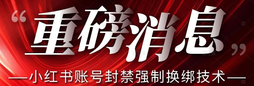 【最新】小红书账号封禁强制换绑技术可日赚300-阳知网创资源库