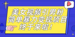 价值3980的男粉暴力引流变现项目,一部手机简单操作,新手小白轻松上手,每日收益500+【揭秘】-阳知网创资源库