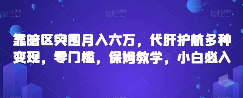 靠暗区突围月入六万，代肝护航多种变现，零门槛，保姆教学，小白必入【揭秘】-阳知网创资源库