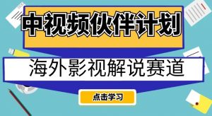 中视频伙伴计划海外影视解说赛道,AI一键自动翻译配音轻松日入200+【揭秘】-阳知网创资源库