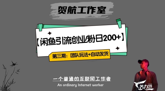 第三期:暴力引流,无脑搬运,闲鱼创业粉引流一天200+,更新全自动发货的团队闭环模式【揭秘】-阳知网创资源库