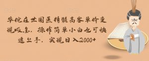 华佗在世国医精髓高客单价变现吸金,操作简单小白也可快速上手,实现日入2000+【揭秘】-阳知网创资源库