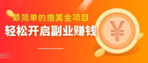 最简单无脑的撸美金项目，操作简单会打字就行，迅速上车【揭秘】-阳知网创资源库