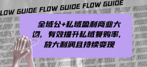 全域公+私域盈利商业大课,有效提升私域复购率,放大利润且持续变现-阳知网创资源库