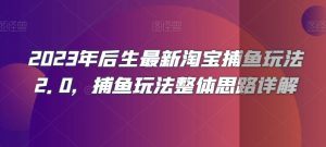 2023年后生最新淘宝捕鱼玩法2.0，捕鱼玩法整体思路详解-阳知网创资源库