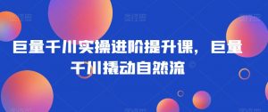 巨量千川实操进阶提升课，巨量干川撬动自然流-阳知网创资源库