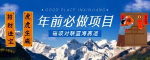 年前必做项目,磁吸对联蓝海赛道,傻瓜式操作复制粘贴纯搬运,一部手机即可完成-阳知网创资源库