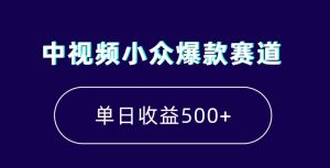 中视频小众爆款赛道，7天涨粉5万+，小白也能无脑操作，轻松月入上万【揭秘】-阳知网创资源库