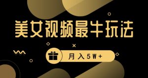 美女短视频最牛玩法，流量高，变现快，轻松月入5W+【揭秘】-阳知网创资源库