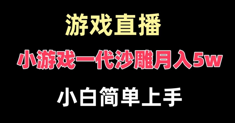 玩小游戏一代沙雕月入5w,爆裂变现,快速拿结果,高级保姆式教学【揭秘】-阳知网创资源库