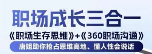 职场生存思维+360职场沟通，助你抢占思维高地，懂人性会说话-阳知网创资源库