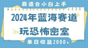 2024年蓝海赛道玩恐怖密室日入2000+,无需露脸,不要担心不会玩游戏,小白直接上手,保姆式教学【揭秘】-阳知网创资源库