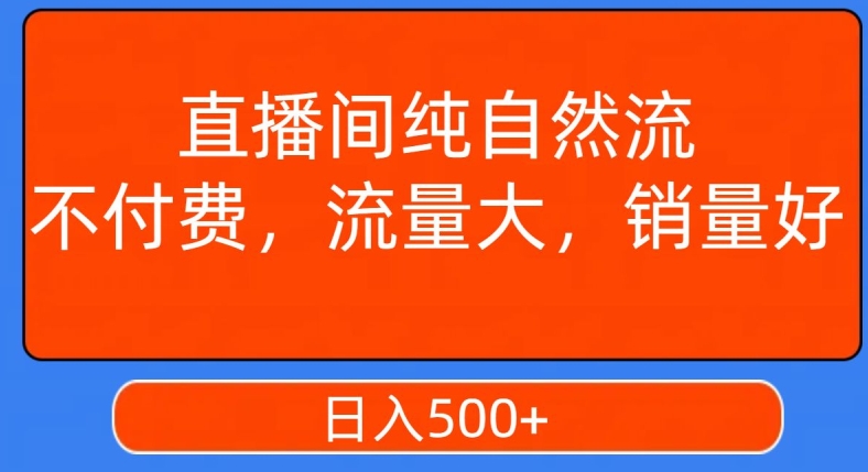 视频号直播间纯自然流,不付费,白嫖自然流,自然流量大,销售高,月入15000+【揭秘】-阳知网创资源库