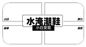 2024全新冷门水淹潮鞋无人直播玩法，小白也能轻松上手，打爆私域流量，轻松实现变现【揭秘】-阳知网创资源库