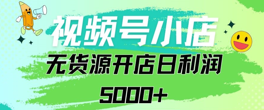 视频号无货源小店从0到1日订单量千单以上纯利润稳稳5000+【揭秘】-阳知网创资源库