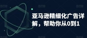 亚马逊精细化广告详解,帮助你从0到1,自动广告权重解读、手动广告打法详解-阳知网创资源库