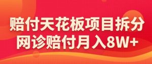 赔付天花板项目拆分，网诊赔付月入8W+-【仅揭秘】-阳知网创资源库