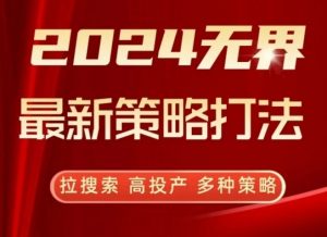2024无界最新策略打法，拉搜索，高投产，多种策略-阳知网创资源库
