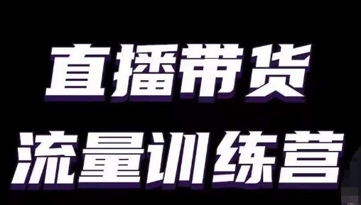 直播带货流量训练营,小白主播必学直播课-阳知网创资源库