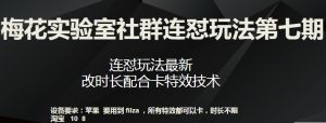 梅花实验室社群连怼玩法第七期，连怼玩法最新，改时长配合卡特效技术-阳知网创资源库